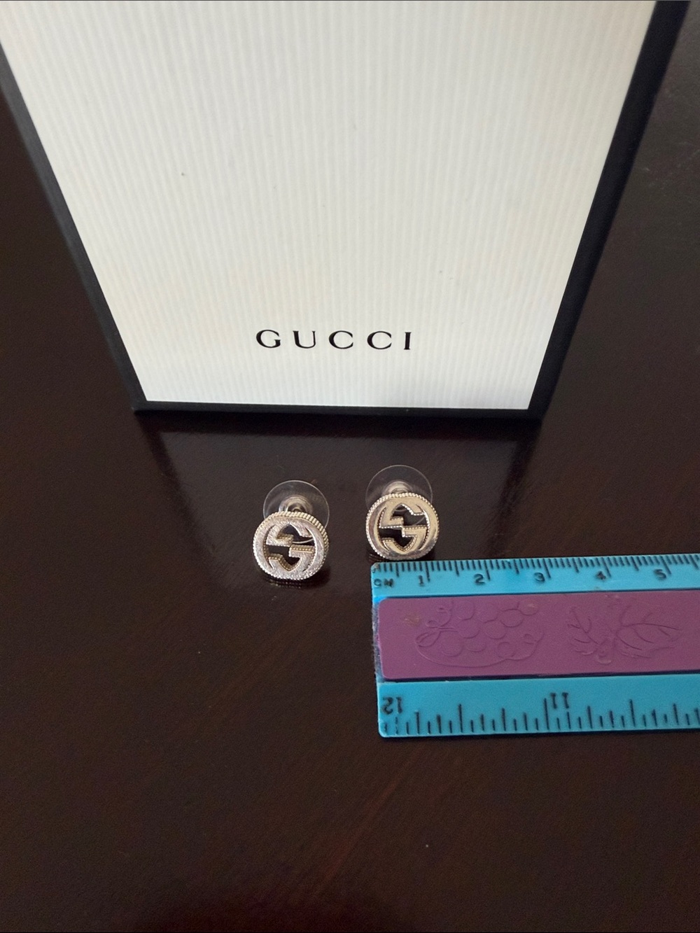 Gucci Interlocking G Round Stud Earrings stud silver